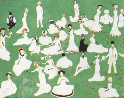 Repose Society in Top Hats (mk19), Kasimir Malevich